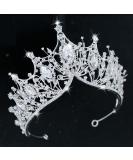 COCIDE Silver Crown for Women Baroque Queen Crown and Tiara for Women Crystal Headband Mermaid Crown Princess Tiaras Hair Accessories for Bride Party Bridesmaids Halloween Costume Cos-play Gift Clear+Silver - Buy Online on GoSupps.com