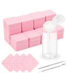 1080 Pink Lint Free Nail Wipes Kit + 3 Pcs Disposable Nail Polish Remover Pads & 2 Cuticle Pushers - Buy Online on GoSupps.com