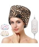 Adjustable Hair Steamer Cap for Deep Conditioning - Leopard Print | Sturdy Material with Intelligent Protection | Includes 2 Reusable Shower Caps - Ideal Gift for Women - Buy Online on GoSupps.com