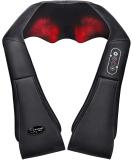 Shoulder & Neck Massager - 3D Shiatsu Back Massage Device with Heat for Ultimate Muscle Pain Relief - Black - Buy Online on GoSupps.com