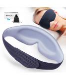 Premium 3D Contour Sleep Mask for Men & Women - 100% Light-Blocking Adjustable Eye Mask for Travel Yoga Napping & Shift Work | Grid Gray - Buy Online on GoSupps.com