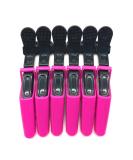BEINY 6PCS Plastic Crocodile Hair Styling Clips - Non Slip Grip Alligator Clips for Thick Hair - Rose Red Barrettes for Women Girls - Buy Online on GoSupps.com