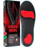 220+lbs Plantar Fasciitis Strong Arch Support Insoles Inserts Men Women - Flat Feet - Orthotic Insoles High Arch for Arch Pain - Boot Work Shoe Insole - Heavy Duty Support Pain Relief L, Black Black L(Men 11-12.5/Women - Buy Online on GoSupps.com