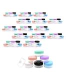 Pudsern 105-Piece 10g Cosmetic Sample Container Set - Empty Round Plastic Jars for Creams Nail Polish Lip Balm & Makeup Storage - 7 Color Options - Buy Online on GoSupps.com