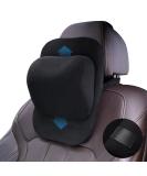 ZATOOTO Car Neck Pillow Adjustable Memory Foam Car Seat Headrest for Different Heights (Black) - Buy Online on GoSupps.com