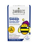 Zarbee's Children's Sleep with Melatonin - Natural Grape Flavor, 30 Chewable Tablets for Kids 3+ - Buy Online on GoSupps.com