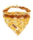 Lionet Paws Dog Bandana Headscarves Dog Scarf Triangle Scarf for Small Medium and Large Dogs S White Flower - Buy Online on GoSupps.com