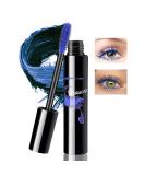Boobeen Colored Volume Mascara - 4D Silk Fiber Lash Mascara for Lengthening and Volumizing, Blue - Long Lasting Eye Makeup for Women - Buy Online on GoSupps.com