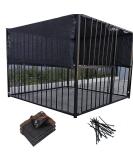 YLBFJXK Dog Kennel Shade Cover 90% Sunblock Shade Tarp Panel with Grommets ,10ft x 10ft - Buy Online on GoSupps.com