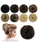 Yamel Dark Brown Messy Bun Scrunchie Human Hair Updo Chignon for Women - Buy Online on GoSupps.com