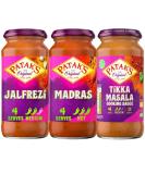Patak's Jalfrezi Curry Sauce Jar 450g with Madras Curry Sauce Jar 450g & Tikka Masala Curry Sauce Jar 450g (3 Pack Mixed Bundle) - Buy Online on GoSupps.com