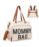 Mommy Hospital Bag with 14 Pockets | Waterproof Labor & Delivery Bag for 2 Kids | Insulated Baby Travel Tote in Creamy White - Buy Online on GoSupps.com