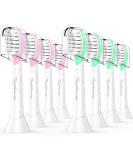 Kids Toothbrush Heads for Philips Sonicare - Soft Electric Replacement Brushes - Compatible with HX6032/94 HX6321 HX6340 - Compact Head for Children 3-7 - 8 Pack in Pink and Green - Buy Online on GoSupps.com