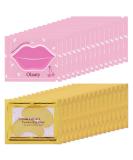 30 Pairs 24K Gold Gel Eye & Lip Masks - Moisturizing Under Eye Patches for Dark Circles Puffiness Wrinkles - International Shipping Available - Buy Online on GoSupps.com