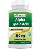 Best Naturals Alpha Liopic Acid 600 mg 120 Count - ALA Alpha Lipoic Acid Powerful Antioxidant 120 Count (Pack of 1) - Buy Online on GoSupps.com