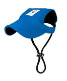 Pawaboo Adjustable Dog Baseball Cap XL Blue - Sun Protection Outdoor Sport Hat for Small Dogs with Ear Holes - Buy Online on GoSupps.com