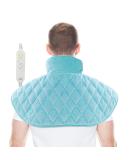 Electric Weighted Heating Pad for Neck and Shoulder Pain Relief - 12 Heat Settings, Auto Shut Off - Large 18*22 Moist & Dry Heat Wrap - ZXU - Buy Online on GoSupps.com