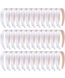 SIQUK 36 Pieces Satin Headbands White 1 Inch Wide Non-slip Headband Satin Hard Headbands DIY White Headbands for Women - Buy Online on GoSupps.com