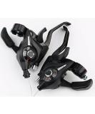 FAIREDEAR 3x7 21 Speed Bicycle Brake Levers Shifter with Gear Indicator and V Brake Cable for Mountain, Road, MTB, BMX, Fixie Gear Cycling - Buy Online on GoSupps.com