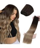 Laavoo Real Hair Extensions - Brown Balayage & Ombre Sew-In 100g #2/6/18 40cm - Smooth Real Hair for a Flawless Look - Buy Online on GoSupps.com