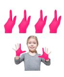 4 Pack Thumb Sucking Guard Gloves for Kids | Chew Compression & Breathable Nail Bite Solution - Pink 2-Finger Design - Buy Online on GoSupps.com
