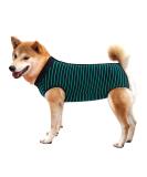 Wound Protective Coat for Dogs & Cats | Abdominal Surgery Vest | Postoperative Medical Clothing for Pets (Size S Green) - Buy Online on GoSupps.com