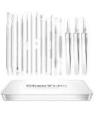 15 PCS Blackhead Remover Pimple Popper Tool Kit with Metal Case - Acne Comedone Whitehead Extractor for Blemish Free Skin - Buy Online on GoSupps.com