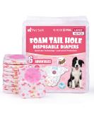 PET Soft Dog Diapers for Bitches - 40 Disposable High-Suction Cat Diapers with Adjustable Tail Hole (L) - Perfect for Dogs & Cats - Buy Online on GoSupps.com