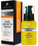 Keratin Hair Serum – With Moroccan Argan Oil - Heat Protectant and Anti Frizz Control Treatment for Women and Men - Straightener for All Hair Types Including Curly, Frizzy and Wavy Hair - Buy Online on GoSupps.com