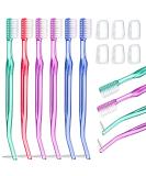 Orthodontic Toothbrush Braces Double-Ended Interdental Brush for Detail Cleaning - 12 Pieces - Buy Online on GoSupps.com