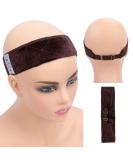 GEX Adjustable Elastic Velvet Wig Grip Band - Non-Slip Headbands Cap for Wigs (Brown) - Buy Online on GoSupps.com