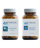 Metabolic Maintenance Cardiovascular Support Set: L-Methylfolate 10mg + Magnesium Glycinate & Vitamin C - 90 Capsules + 180 Capsules - Buy Online on GoSupps.com