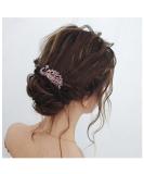 Iaceble Boho Crystal Peacock Hairclip - Purple Rhinestone Barrette Pin for Weddings & Bridal Accessories - Buy Online on GoSupps.com