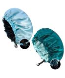 Buy Tao Pipe 2-Piece Satin Bonnet & Sleeping Cap for Curly Hair - Adjustable Silk Hood for Women & Girls - Buy Online on GoSupps.com