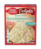 Betty Crocker Delights Super Moist Party Rainbow Cake Mix 376g (13.25oz) - Buy Online on GoSupps.com