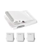 4 Pack Eco-Baby Sliding Door Locks - Childproof Safety Window Locks for Glass Doors (Grey) - Buy Online on GoSupps.com