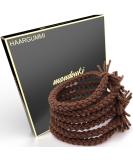 Mandouki Hair Tie (6 pcs) - Elegant Braided Hair Ties for Women & Girls | Ultimate Hold & Durability | Brown Color - Buy Online on GoSupps.com