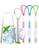 5-Piece Stainless Steel Tongue Cleaner Set | Fresh Breath & Bad Breath Relief for Adults & Children - Buy Online on GoSupps.com