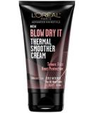 L'Oreal Paris Blow Dry It Thermal Smoother Cream 5.1oz - Pack of 4 | Heat Protectant Hair Styling Cream - Buy Online on GoSupps.com