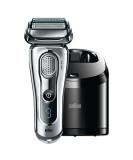 Braun Series 9-9095cc Wet & Dry Electric Foil Shaver for Men - 3 Piece Set with Cleaning Center | Cordless Razor in Silver & Black - Buy Online on GoSupps.com