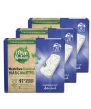 Love Nature Wash Bars - Eco-Friendly Universal Detergent 60 Pre-Dosed Bars (3 x 20) with Sustainable Packaging - Compact Natural Cleaning Power - Buy Online on GoSupps.com