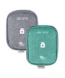Buy HioQFR 2PCs Portable Travel Pharmacy Bags - Small Emergency & Medication Bag for Home Office & Outdoor (Gray + Green) - Buy Online on GoSupps.com