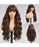 Emmor Ombre Brown Curly Synthetic Wig - Long Heat-Resistant Everyday Women's Hair - Buy Online on GoSupps.com
