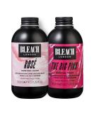 Bleach London Rose & Big Pink Semi-Permanent Hair Colour Creams - Pastel Pink Vegan Dye 150ml - Buy Online on GoSupps.com