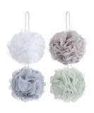 Tbestmax 4 Pack Mesh Pouf Bath Sponge - Mesh Loofah Body Exfoliating Shower Ball Shower Sponge 4 Count (Pack of 1) - Buy Online on GoSupps.com