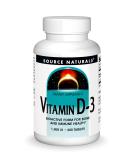 Source Naturals Vitamin D-3 1000 IU - 200 Tablets | Boost Immunity & Bone Health - Buy Online on GoSupps.com