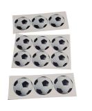 Cupcake Toppers Black & White Football Sport Edible WAFER/RICE PAPER Round Cake Topper Decorations (12x Footballs) - Buy Online on GoSupps.com