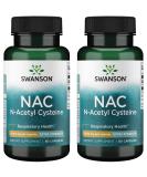 Swanson NAC N-Acetyl Cysteine 1000mg - Antioxidant & Liver Support (2 Pack) - Buy Online on GoSupps.com