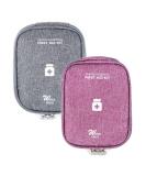 Buy HioQFR 2PCs Portable Medicine Bag - Travel Pharmacy Pocket Small Emergency Kit for Home Office & Outdoor - Gray & Purple - Buy Online on GoSupps.com