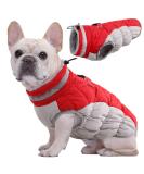Kuoser Waterproof Dog Coat | Warm Winter Jacket for Small & Medium Dogs | Cozy Fleece-Lined Reflective Vest | Pet Clothing Size S Red - Buy Online on GoSupps.com